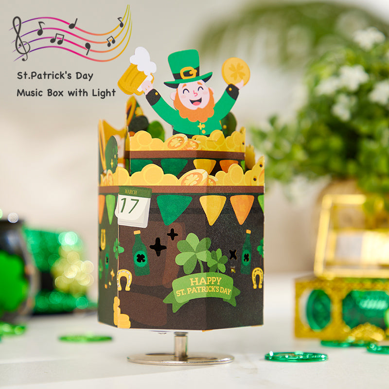 st-patricks-day-3d-paper-music-box-