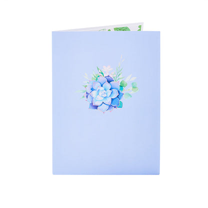 Succulent Flower Pot Pop-up Card