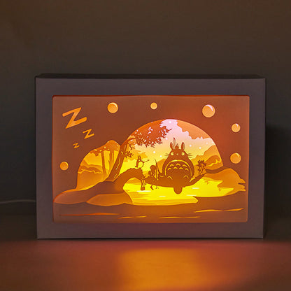 totoro-3d-paper-cut-light-box-